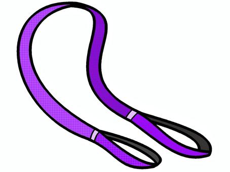 スリングのアイコン『紫』 スリング,資材,重量物,吊る,道具,器具,工場,建設現場,モチーフ,カラーのイラスト素材