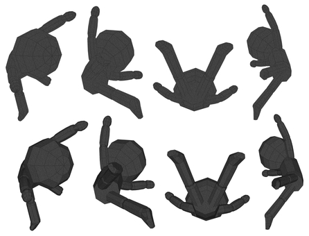 棒人間　ペパクラ風　両手足広げてジャンプ ジャンプ,達成感,解放感,成功,喜ぶ,ラッキー,幸福,ヤッター,両手上げ,ハッピーのイラスト素材