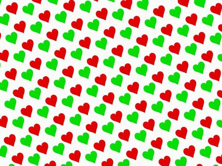 ハートのクリスマス幾何学模様-207 クリスマス,ハート,幾何学,壁紙,赤,緑,背景,幾何学模様,ファンタジー,テクスチャのイラスト素材