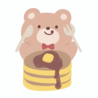 bear and pancake, , JPG and PNG