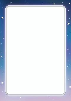 星空背景　フレームあり チラシ,pop,ポスター,背景,広告,sns,web,おしゃれ,可愛い,アートのイラスト素材