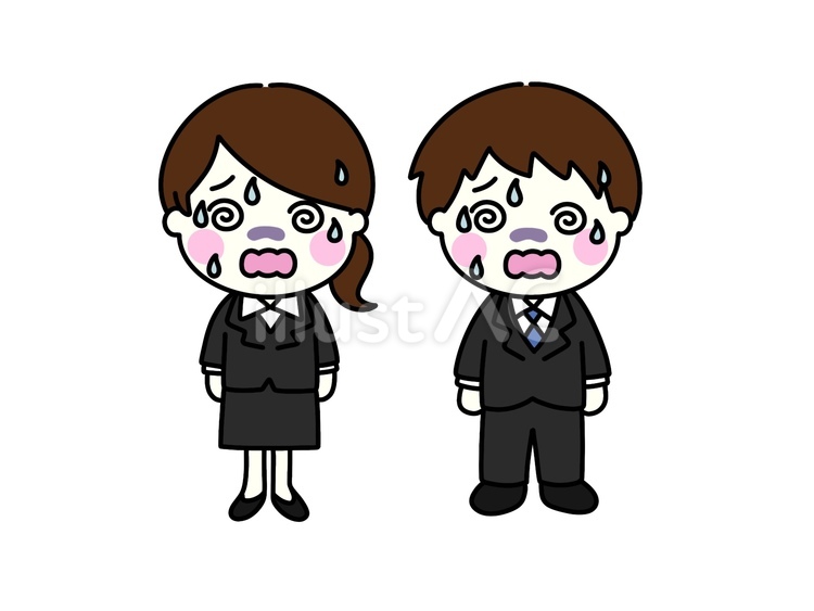 体調不良　会社員 体調不良,不調,病気のイラスト素材