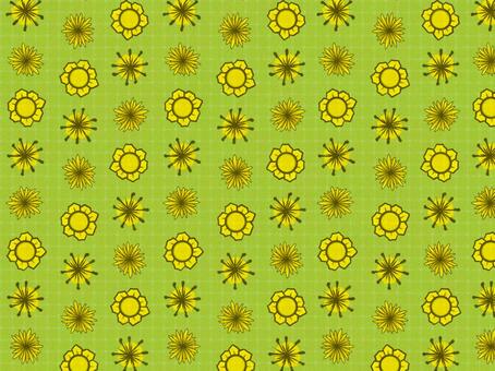 Chiyogami yellow flower (yellow green), , JPG