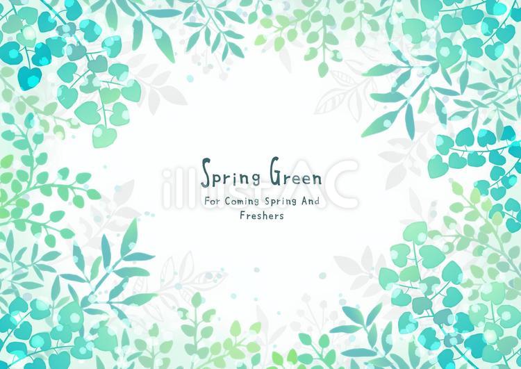 新緑のフレーム003 初夏,新緑,フレームのイラスト素材