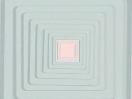 重なった四角形のイラスト 水色,グレー,四角形,影,白,奥行き,重なり,壁紙のイラスト素材