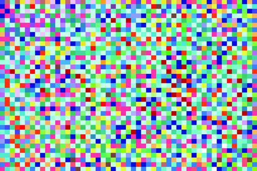 四角のカラフルなドットのモザイク的集合体 ドット,四角,カラフル,集合体,ピクセル,タイル,ランダム,版ずれ,モザイク,背景のイラスト素材