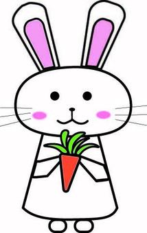 rabbit illustration, rabbit, animal, ginseng, JPG and AI