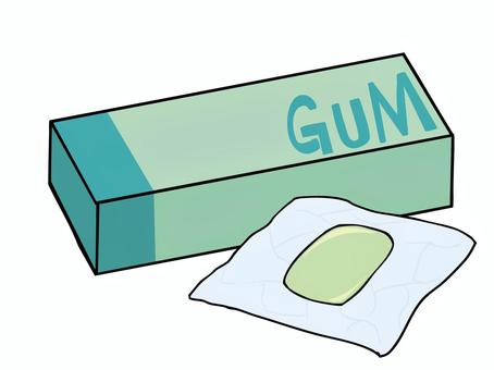 ガム チューイングガム,食べ物,おやつ,間食,主線あり,イラスト素材,広告,チラシ,cm,白背景のイラスト素材