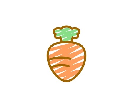 painted carrot orange, , JPG and PNG