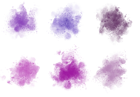 水彩　はね　紫 水彩,テクスチャ,ハネ,紫,パープル,すみれ,グレープ,飛沫,くすみ,飾りのイラスト素材