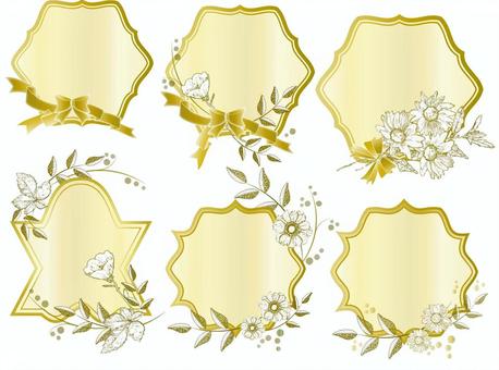 Illustration, botanik, alev, altın, 