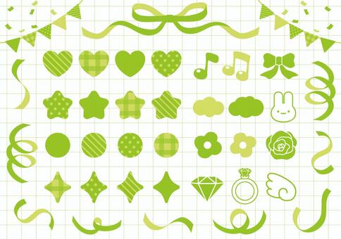 Illustration, yellowish green, decoration, deco, 