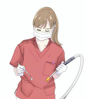 歯科衛生士 歯科衛生士,歯医者,歯科助手,歯科,スケーリング,dhのイラスト素材
