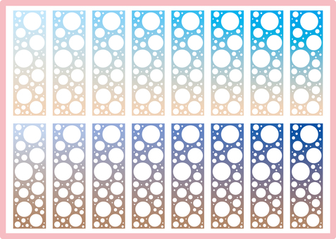 Illustration, gradation, bubble, light blue, 