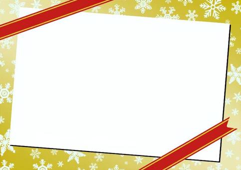 クリスマスフレーム クリスマスフレーム フレーム,枠,四角,長方形,メモ,メモ帳,用紙,白紙,白,赤のイラスト素材