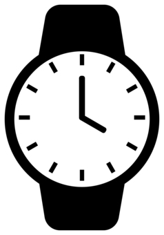 腕時計のアイコン 黒 腕時計,時計,時間,生活,アナログ,暮らし,雑貨,アクセサリー,小物,アイコンのイラスト素材
