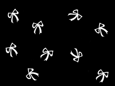 白リボン背景パターン 背景,パターン,デザイン素材,商用可,シンプル,可愛い,リボン,白,黒,モノトーンのイラスト素材