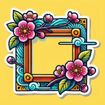 Gorgeous spring cherry blossom frame, cherry blossoms, frame, spring, JPG and PNG