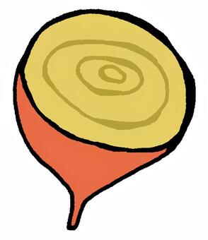 ビーツ断面（黄） ビーツ,野菜,ゴールデンビーツ,農作物,畑,家庭菜園,農家,農業,八百屋,ヘルシーのイラスト素材