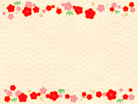 梅の花の和風な背景