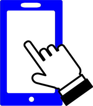 smartphone pictogram, smartphone, mobile phone, hand, JPG, PNG and AI