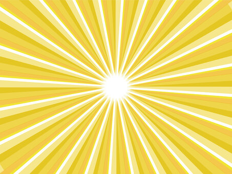 ポップに輝く黄色の集中線背景 背景,集中線,太陽,黄色,放射線,オレンジ,光,爆発,日の出,空のイラスト素材