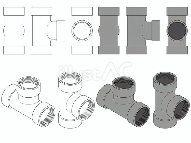 エルボ２（設備、建材）  エルボ,建材,設備のイラスト素材
