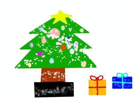 ツリー ツリー ツリー,クリスマス,プレゼントのイラスト素材
