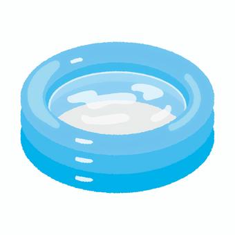 ビニールプール ビニールプール ビニールプール,プール,水浴びのイラスト素材