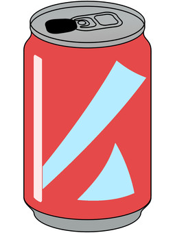 ジュースの空き缶 空き缶,ジュース,コーラ,ゴミ,リサイクル,スチール,アルミ,缶,飲み物,自販機のイラスト素材