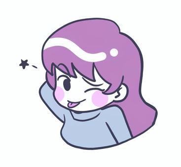 삽화, 여성, 레트로, 시티 팝, 