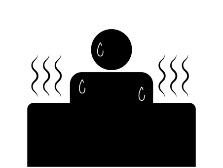 風呂で汗をかく人 風呂,人,汗,湯気,アイコン,風呂釜,入るのイラスト素材