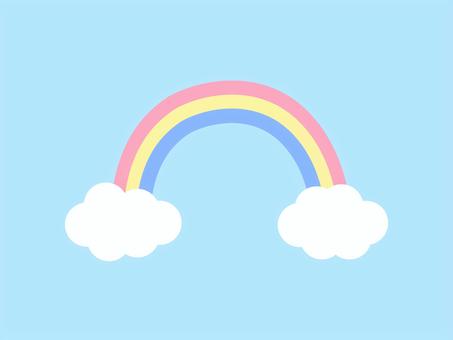 A simple and cute rainbow illustration, rainbow, cute, red, JPG, PNG and AI
