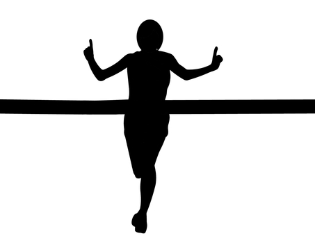 駅伝＆マラソン 駅伝,マラソン,持久走,スポーツ,運動,陸上競技,ランニング,走る,完走,ゴールのイラスト素材