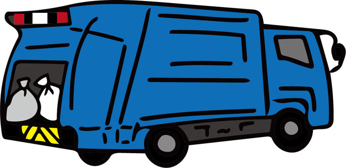 ゴミ収集車 ゴミ収集車 ゴミ収集車,ゴミ,車,車両,パッカー車,働く車のイラスト素材