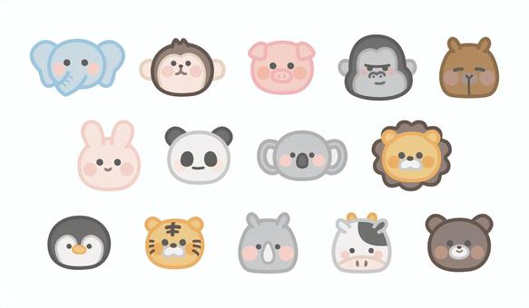 Cute and relaxed animal illustration set, JPG, PNG and AI Cute and relaxed animal illustration set, , JPG, PNG and AI
