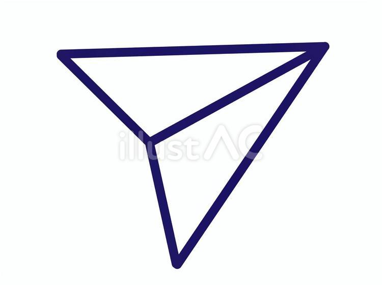紙飛行機アイコン（送信マーク） 紙飛行機,アイコン,送信のイラスト素材