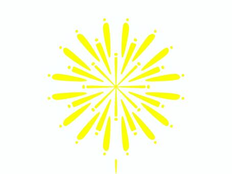 Yellow flower fire, fireworks, handle, yellow, JPG and PNG