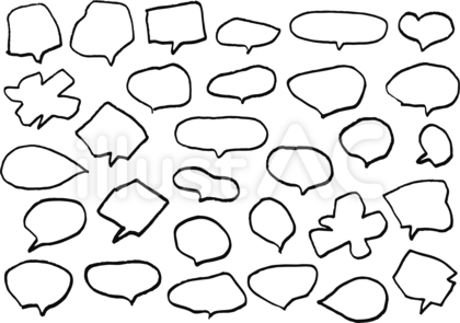 手書きのラフな吹き出し