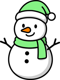 緑の雪だるまです。