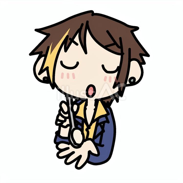 照れてあーんしてくるホスト男子 男性,ホスト,あーんのイラスト素材