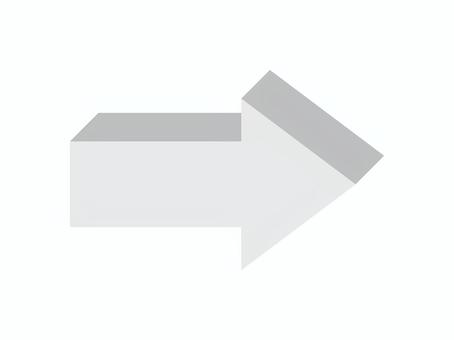 立体的右矢印アイコン 矢印,右,アイコン,方向,指示,誘導,案内,向き,立体感,マークのイラスト素材