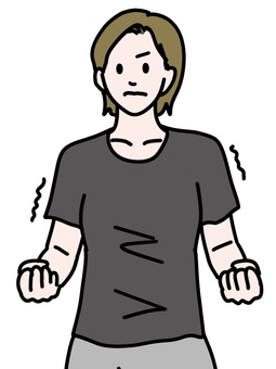 両手の漸進的筋弛緩法 女性,漸進的筋弛緩法,両手,グー,緊張,震える,力,拳,リラックス法,ストレス解消のイラスト素材