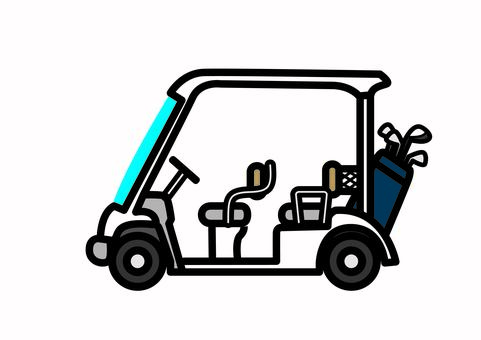 ゴルフカート ゴルフ,カート,ゴルフ場,コンペ,乗り物,ゴルファー,ゴルフコースのイラスト素材