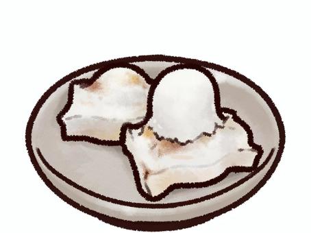 焼き餅・正月・和食・冬の食べ物イラスト 焼き餅・正月・和食・冬の食べ物イラスト 焼き餅,もち,正月,新年,冬,和食,日本食,鏡開き,炭水化物,料理のイラスト素材