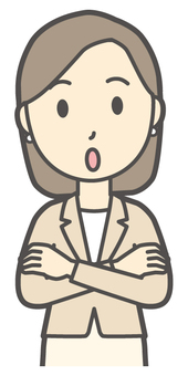  カジュアルスーツ女性-507-バスト