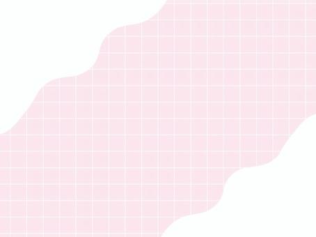 細線チェックと流体のパステル背景 ピンク 背景,フレーム,ピンク,チェック,パステル,かわいい,シンプル,やさしい,ウェーブ,ゆめかわのイラスト素材