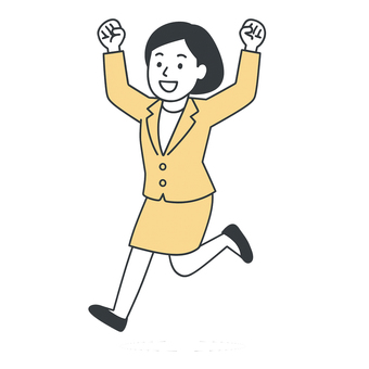 新入社員 やる気 全身   新入社員 やる気 全身   全身,笑顔,人物,サラリーマン,ガッツポーズ,女性,ビジネス,スーツ,ビジネスマン,営業のイラスト素材