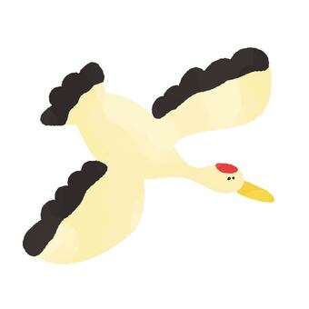 鶴 黒イラスト｜無料イラスト・フリー素材なら「イラストAC」