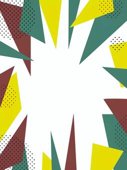 アブストラクトな三角形クラッシュデザイン 背景,幾何学,フレーム,飾り枠,三角形,図形,集中線,爆発,インパクト,クラッシュのイラスト素材